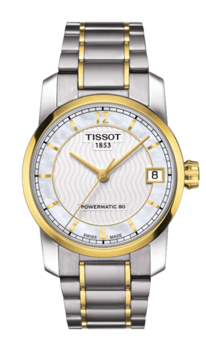 Tissot Powermatic 80 Lady Titanium / PVD Gold / MOP